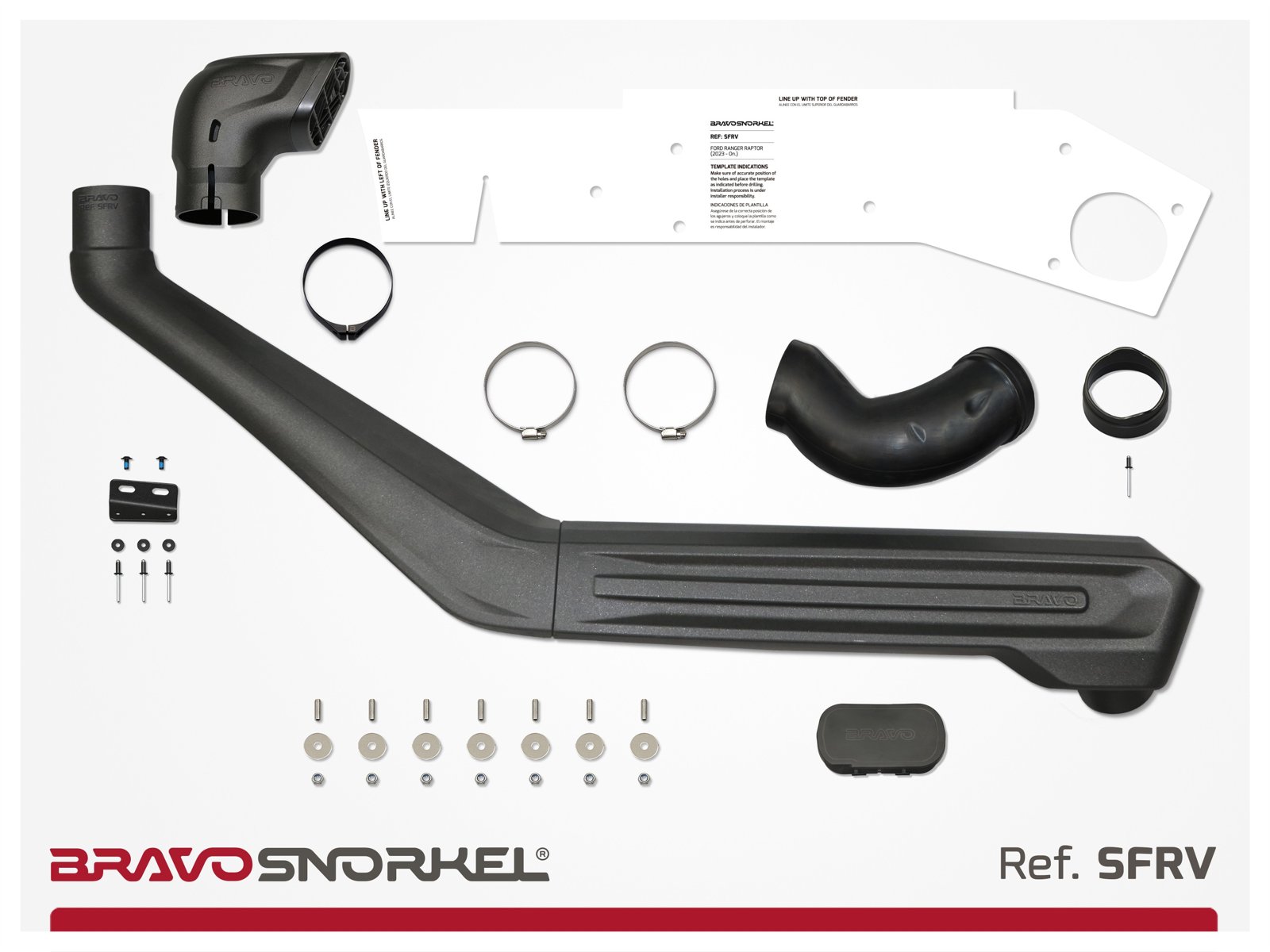 Bravo snorkel Ford Ranger Raptor 2023-