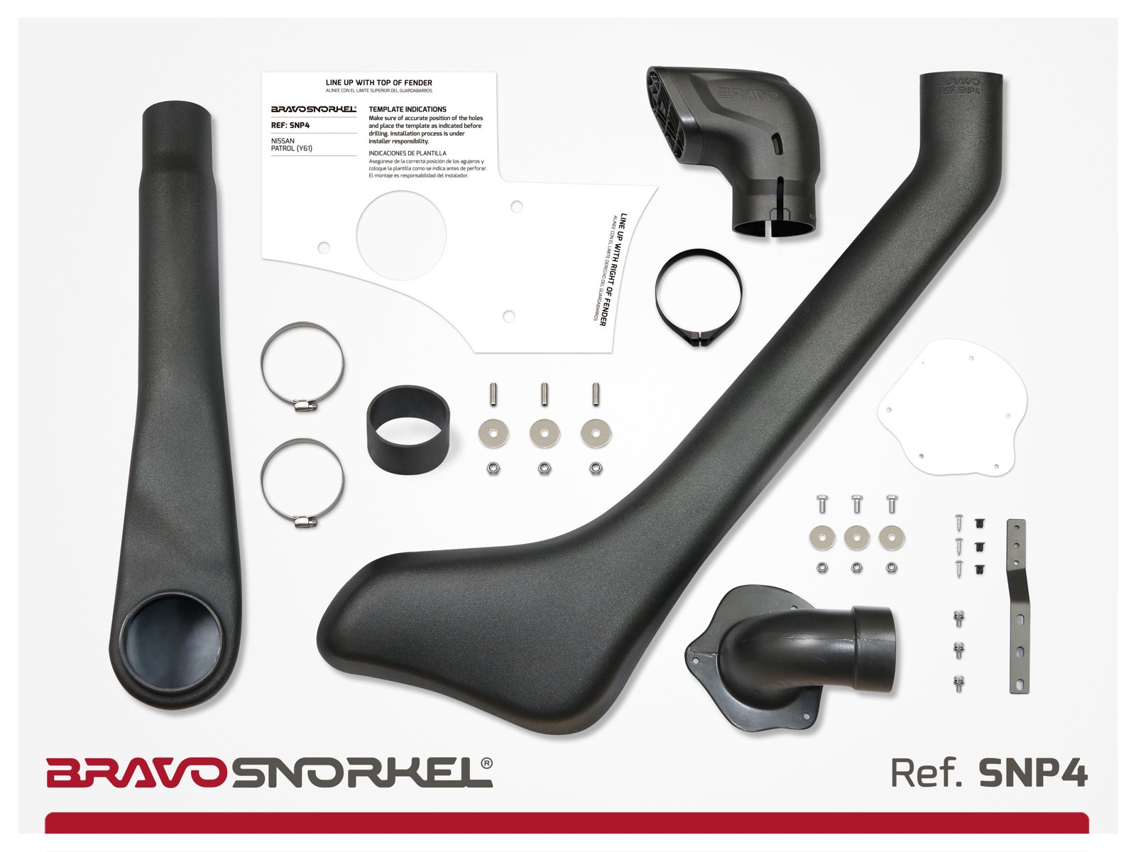 Bravo snorkel Nissan Patrol Y61 2005-