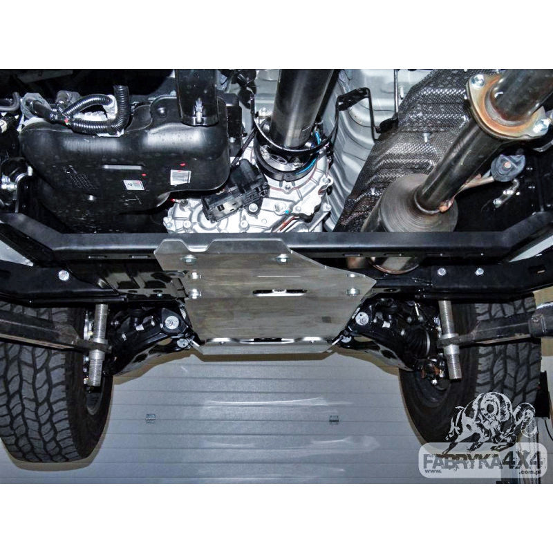 F4X4 käigukasti ja jaotuskasti kaitse Toyota Hilux Revo 2016-2019 alumiinium, vaade 3