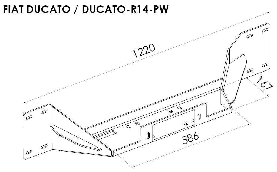 Steeler peidetud vintsiplaat Fiat Ducato 2014-2024