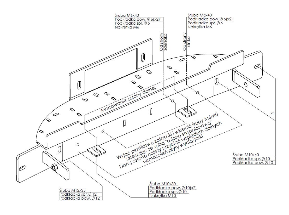 Steeler peidetud vintsiplaat Ford Ranger 2019-2022