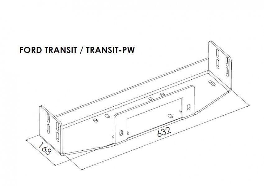 Steeler peidetud vintsiplaat Ford Transit 2006-2012