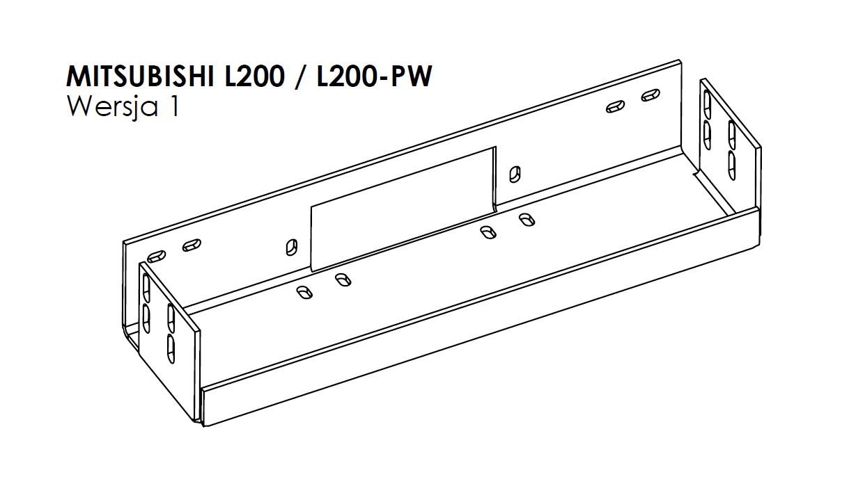 Steeler peidetud vintsiplaat Mitsubishi L200 2006-2015