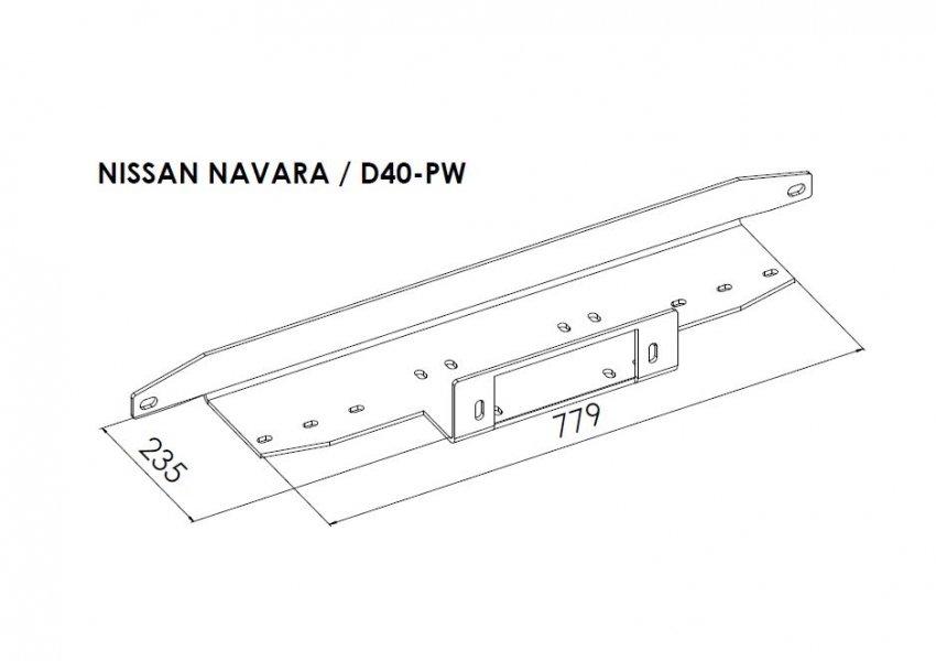 Steeler peidetud vintsiplaat Nissan Pathfinder 2005-2010
