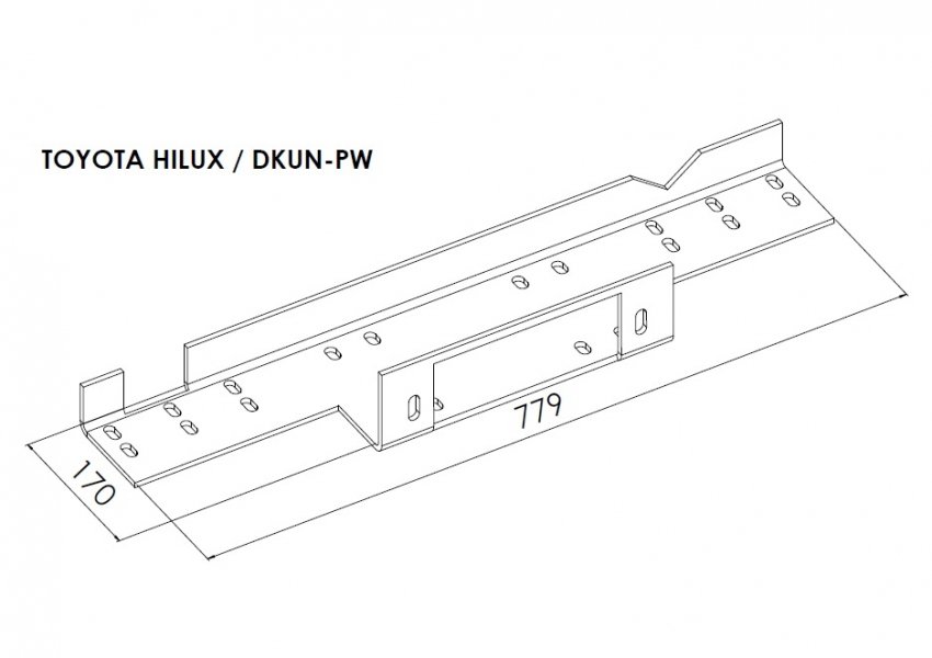 Steeler peidetud vintsiplaat Toyota Hilux 2005-2015