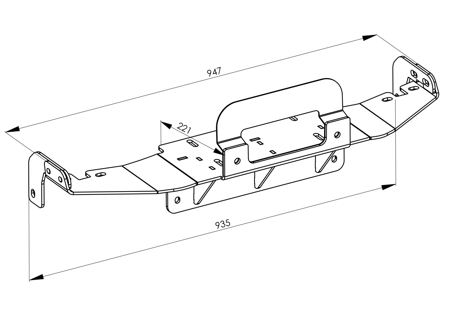Steeler peidetud vintsiplaat Toyota Land Cruiser 250 2024- – pilt 6