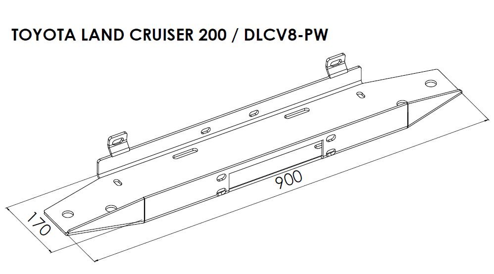 Steeler peidetud vintsiplaat Toyota Land Cruiser V8 2007-2012